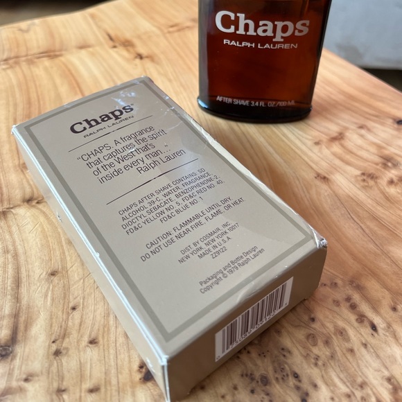 🎩Vintage Chaps Ralph Lauren 3.4 oz/ 100 ml After Shave Splash 100% Full in box - Picture 7 of 11